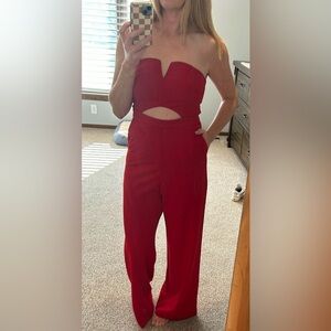 Express Red Jumpsuit